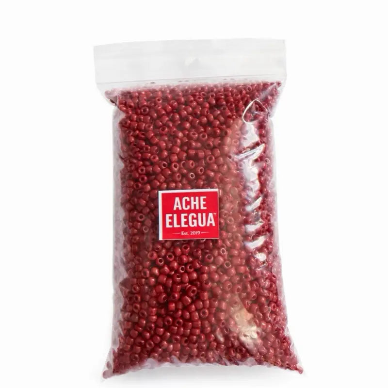 Red Coral Seed Beads 1 Pound Bag