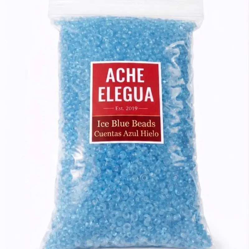 Ice Blue Crystal Beads 1 Pound Bag