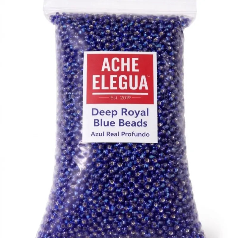 Deep Royal Blue Crystal Beads 1 Pound Bag