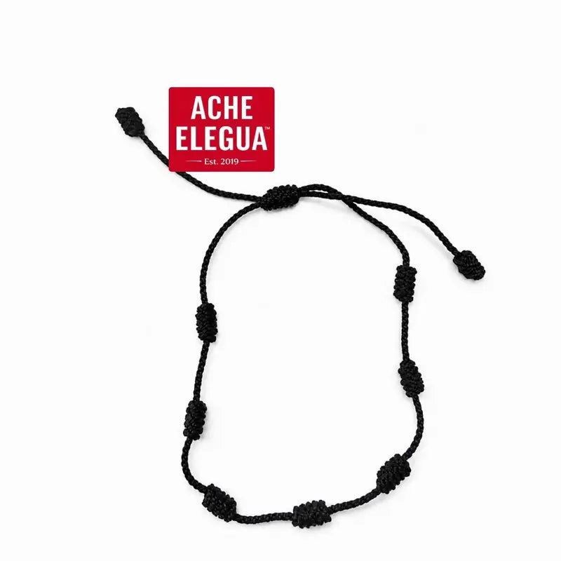7 Knot Bracelet Black
