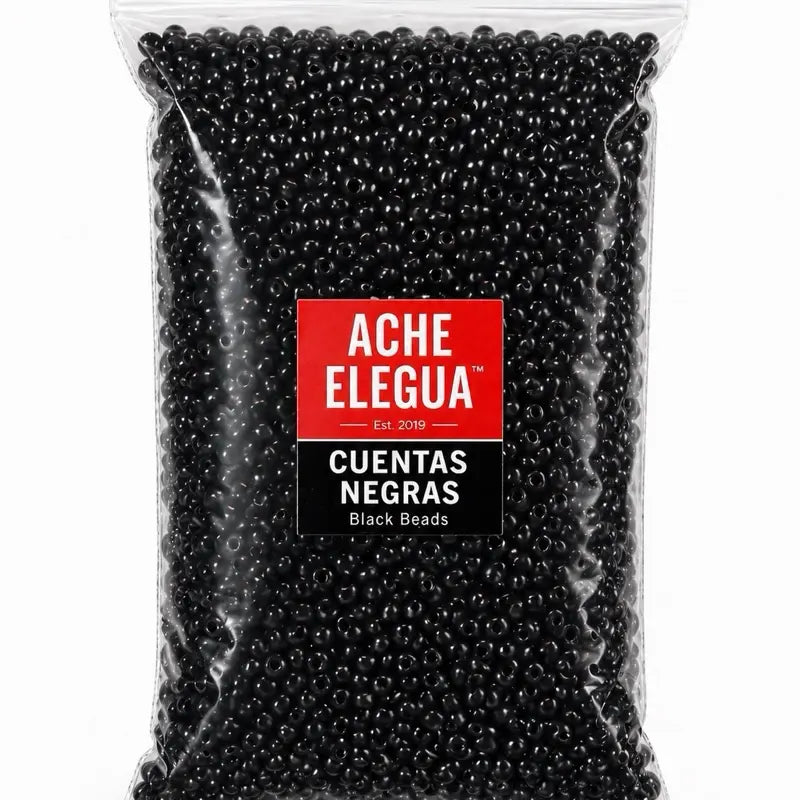 Beads Black Premium Quality 1 Pound Bag