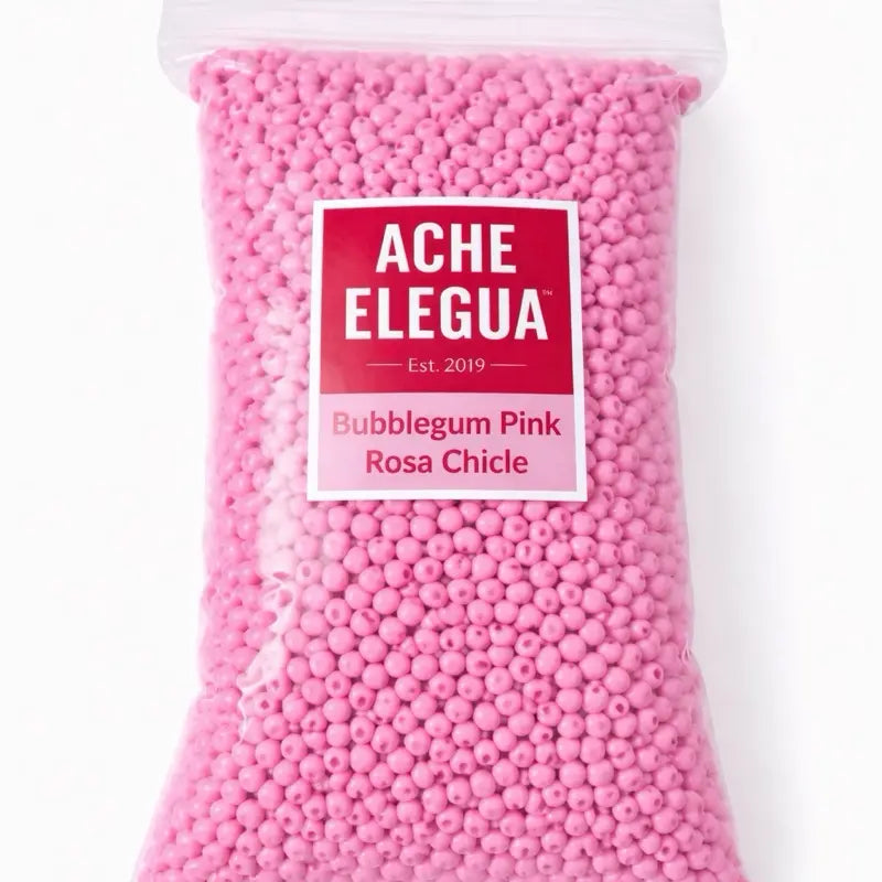 Fuchsia Pink Beads 1 Pound Bag