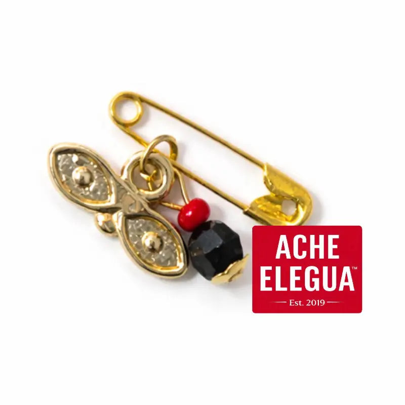 Santa Lucia Evil Eye Azabache Pin