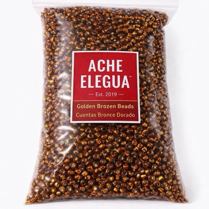 Golden Bronze Amber Beads 1 Pound Bag