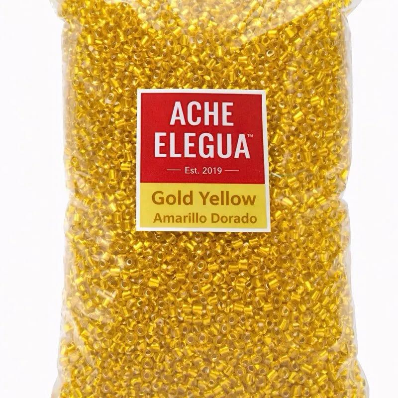 Gold Yellow Beads Bulk 1 Pound Bag
