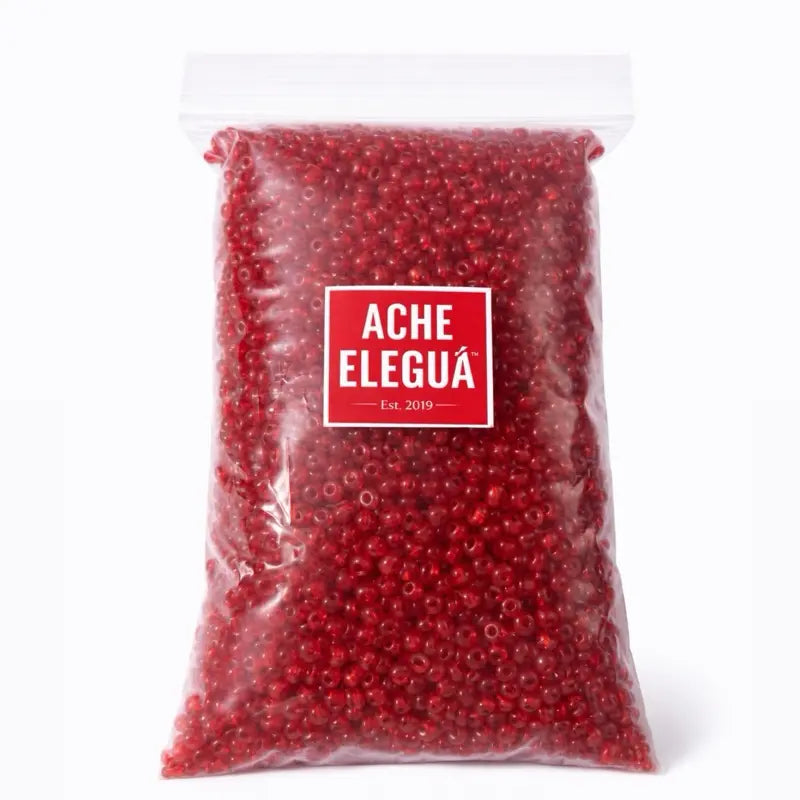 Cherry Red Beads 1 Pound Bag