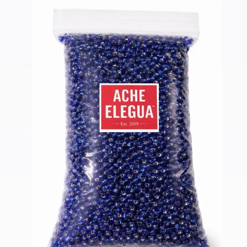 Deep Royal Blue Crystal Beads 1 Pound Bag