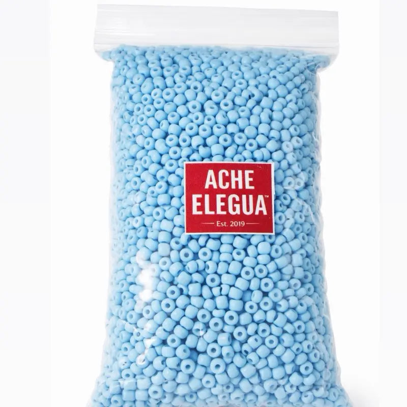 Sky Blue Glass Beads 1 Pound Bag