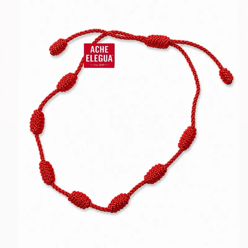 7 Knot Bracelet Red