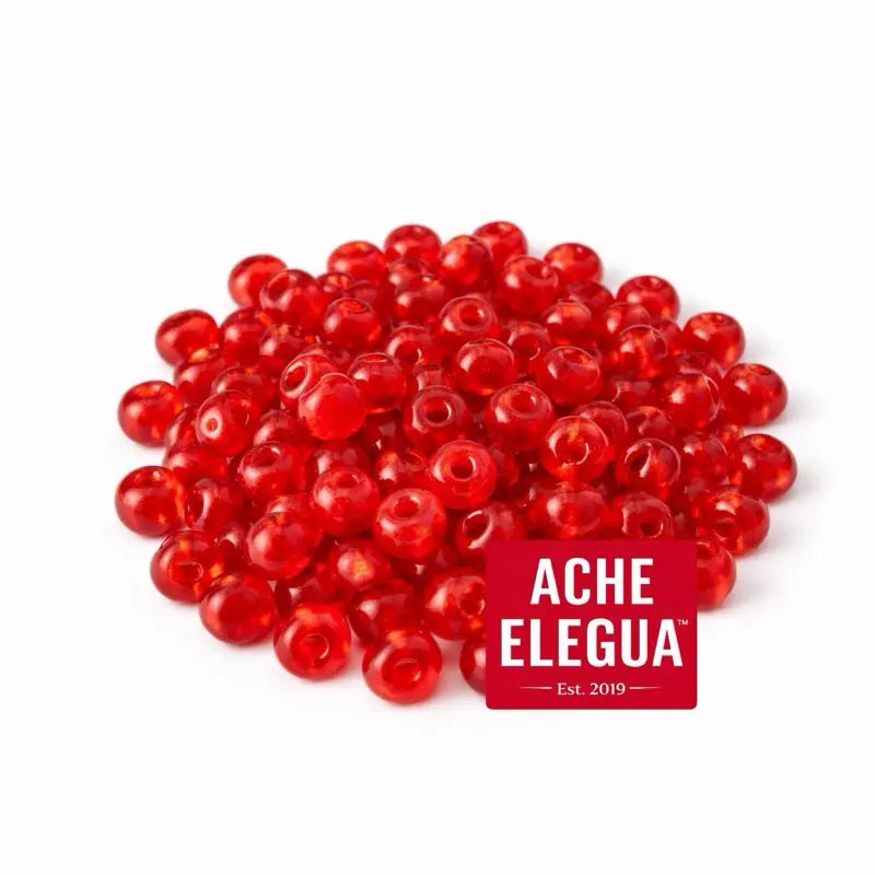 Cherry Red Beads 1 Pound Bag