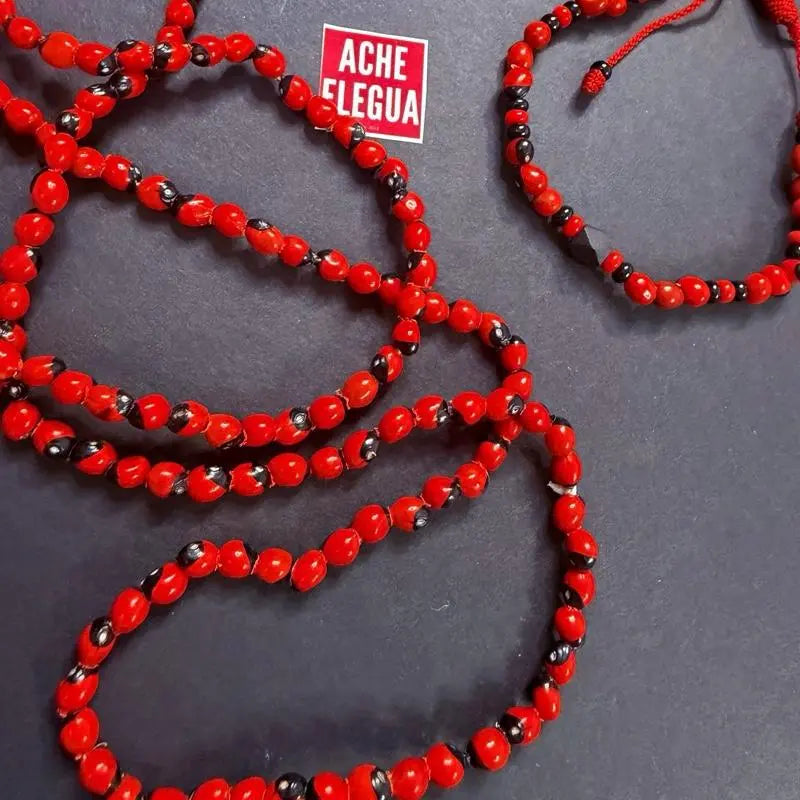 Set Peony Necklace and Bracelet Azabache HandMade