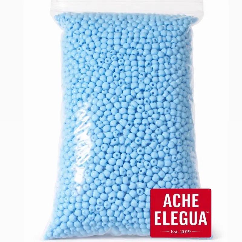Sky Blue Glass Beads 1 Pound Bag