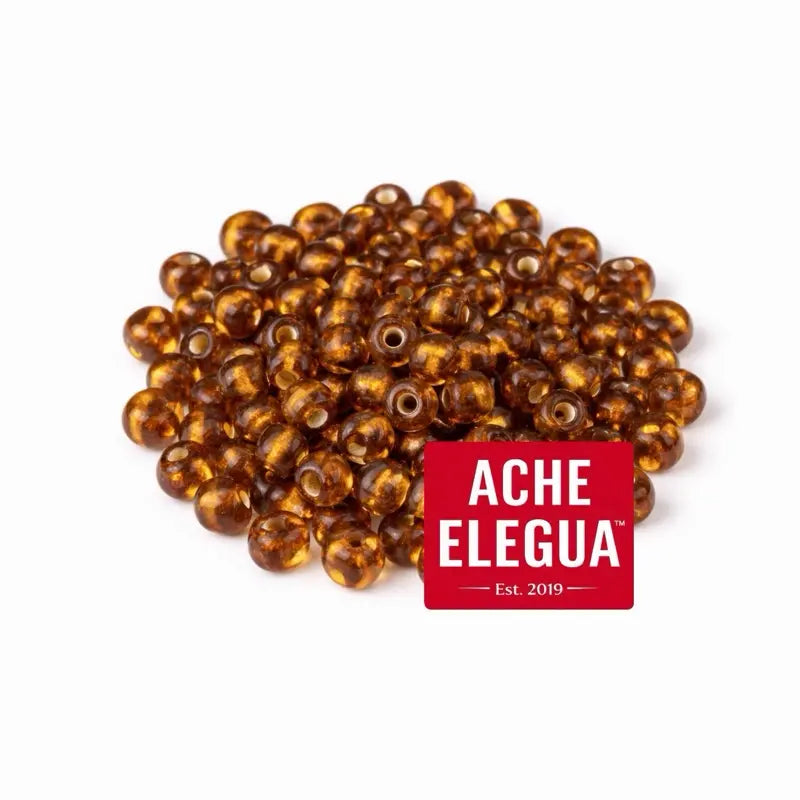 Golden Bronze Amber Beads 1 Pound Bag