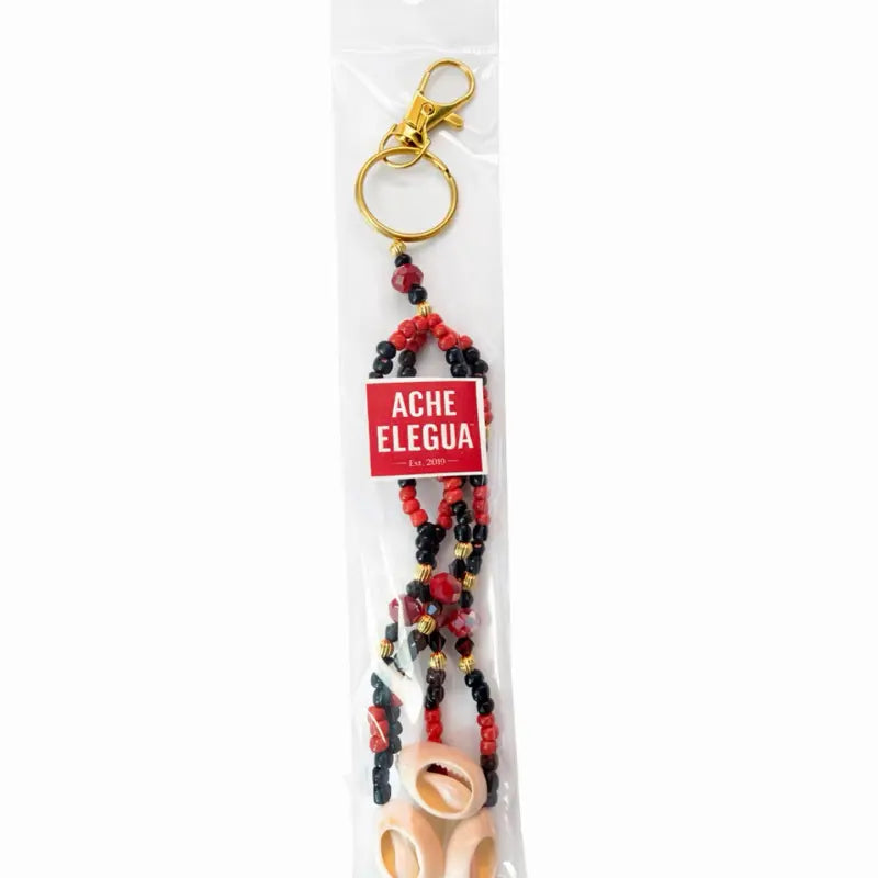 Keychain Elegua Protection HandMade Beads