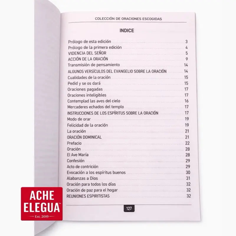 Selected Prayers Collection by Allan Kardec Book Edition Spanish