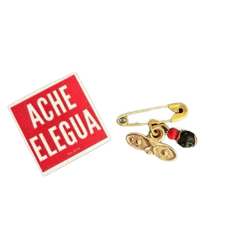 Santa Lucia Evil Eye Azabache Pin