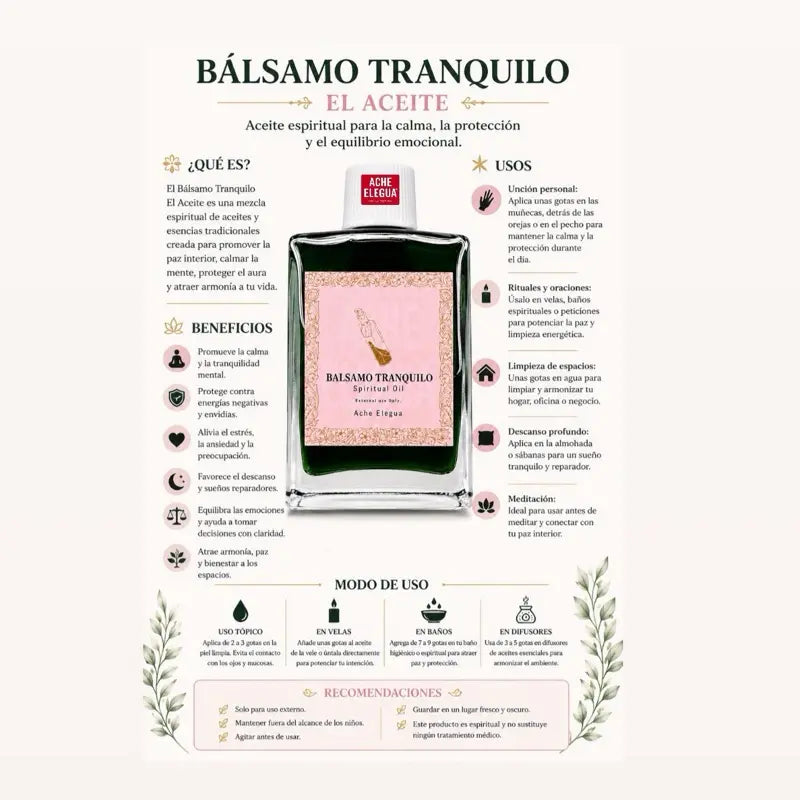 Balsamo Tranquilo / Calming Balm Spiritual Oil