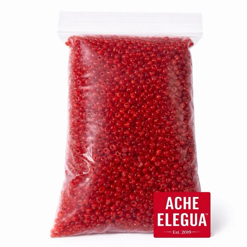 Cherry Red Beads 1 Pound Bag