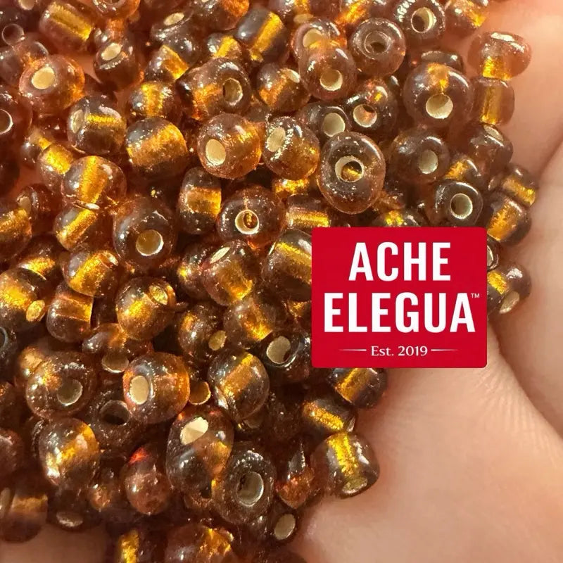 Golden Bronze Amber Beads 1 Pound Bag