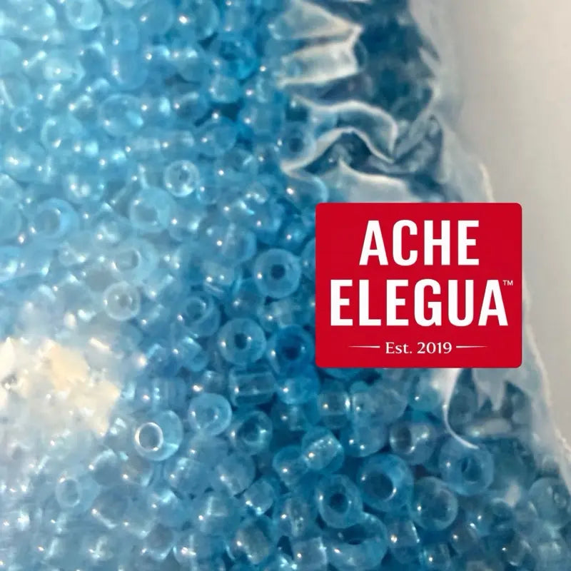 Ice Blue Crystal Beads 1 Pound Bag