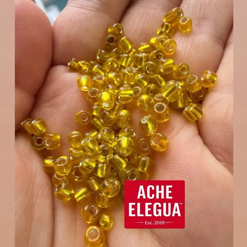 Gold Yellow Beads Bulk 1 Pound Bag