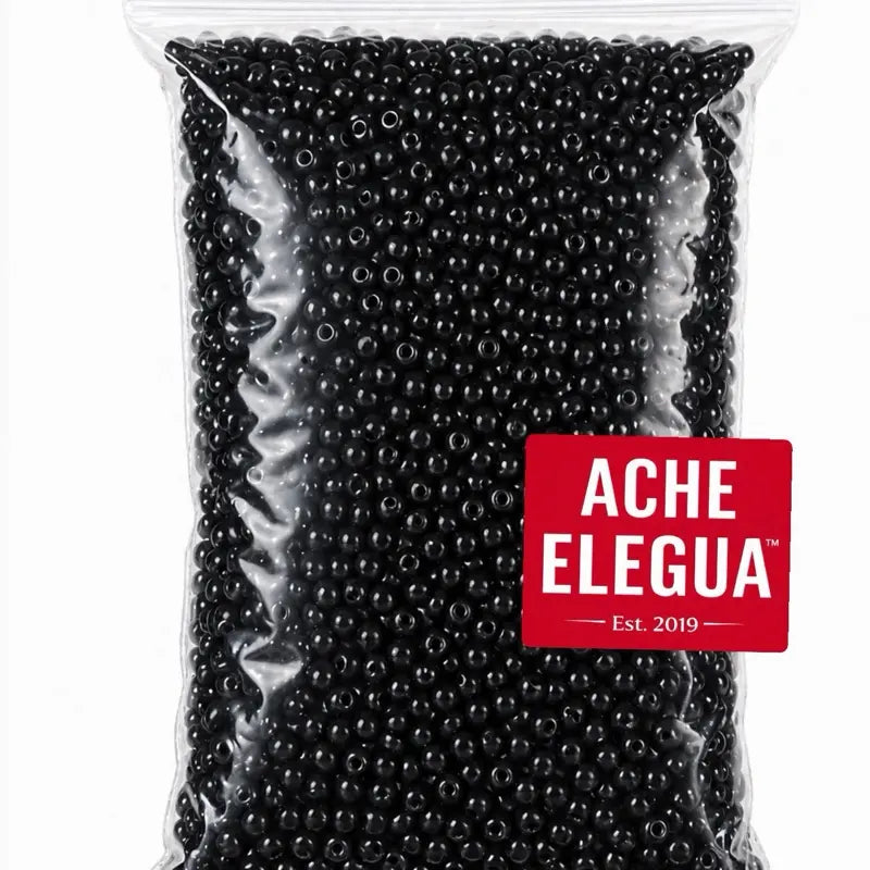 Beads Black Premium Quality 1 Pound Bag