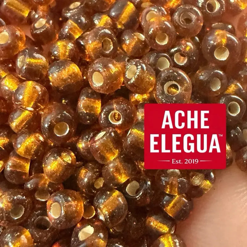Golden Bronze Amber Beads 1 Pound Bag