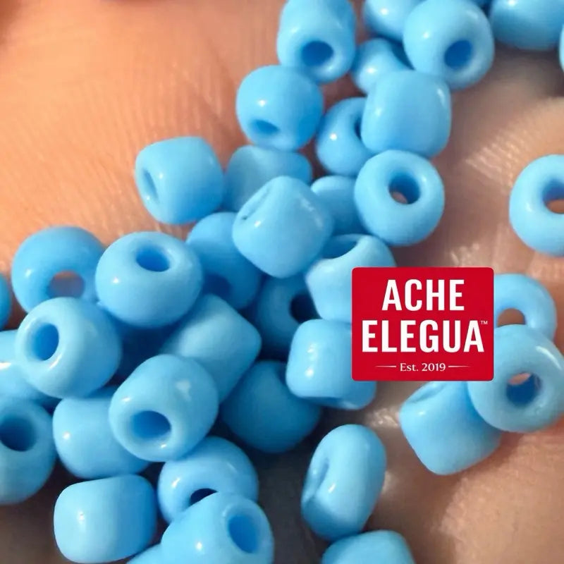 Sky Blue Glass Beads 1 Pound Bag