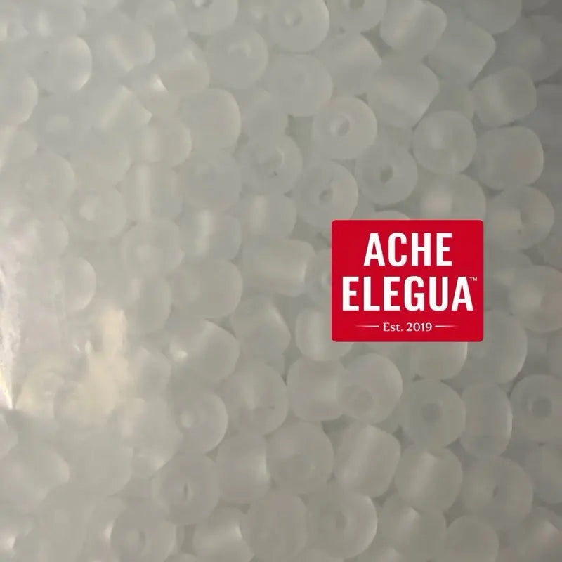 Agua Jabón White Translucent Beads 1 Pound Bag