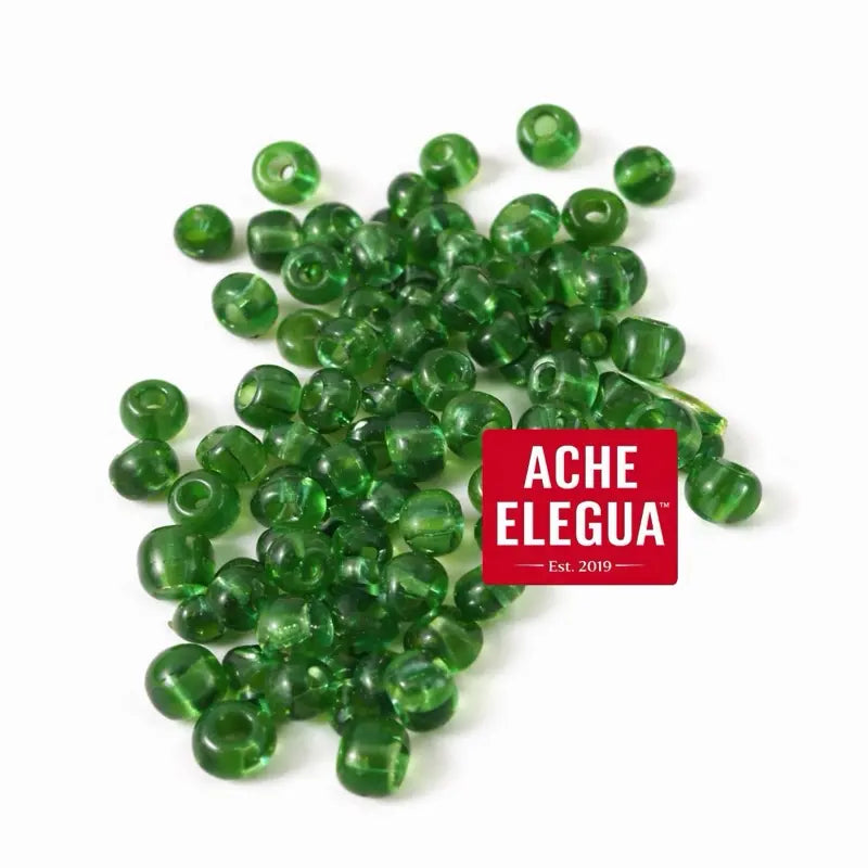 Emerald Green Crystal Beads 1 Pound Bag
