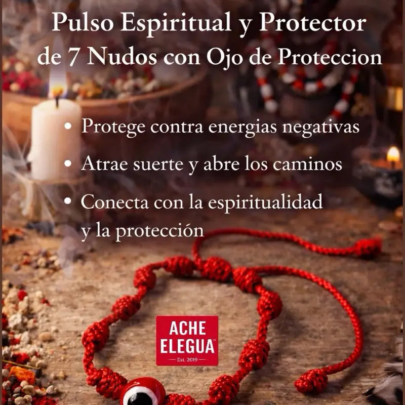 Evil Eye Protection  7 Knot Bracelet