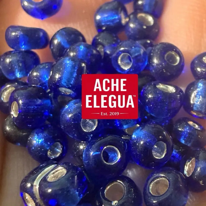 Deep Royal Blue Crystal Beads 1 Pound Bag