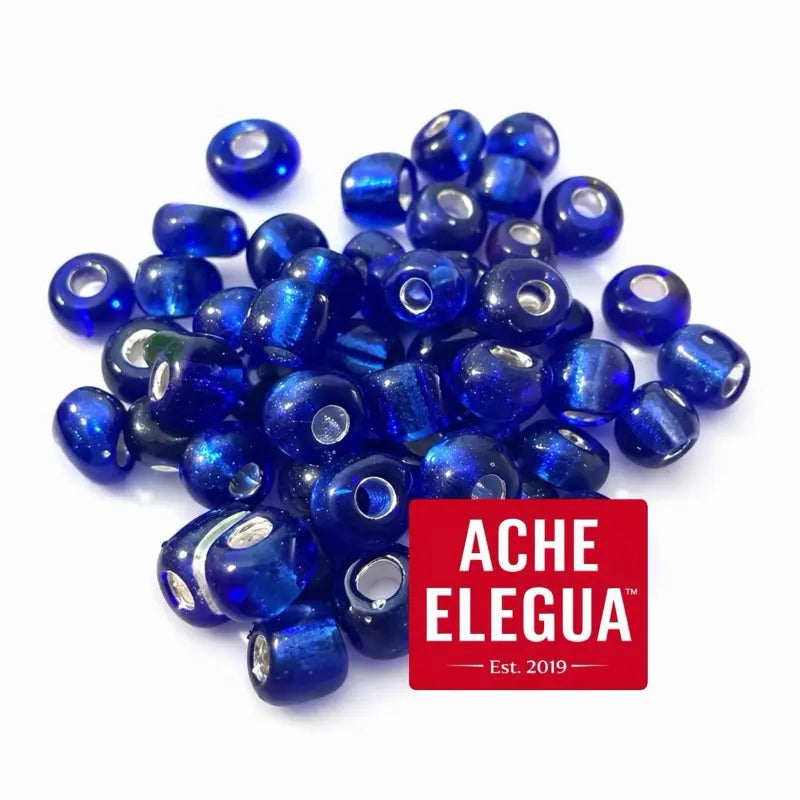 Deep Royal Blue Crystal Beads 1 Pound Bag