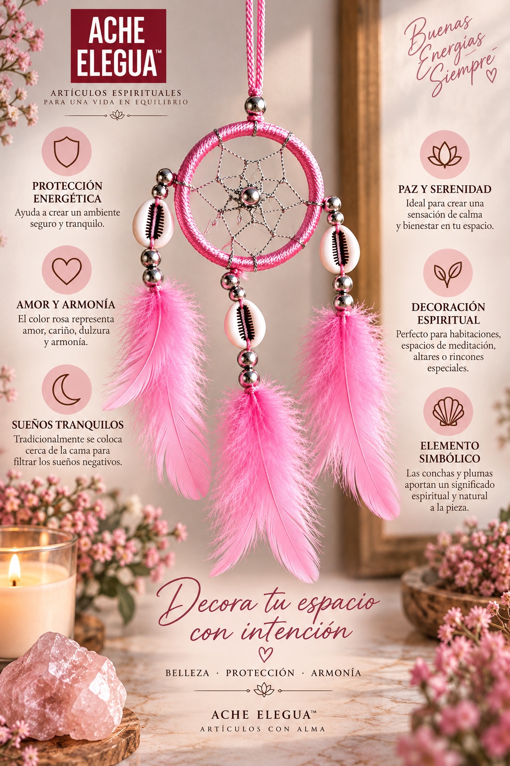 Small Pink Dreamcatcher