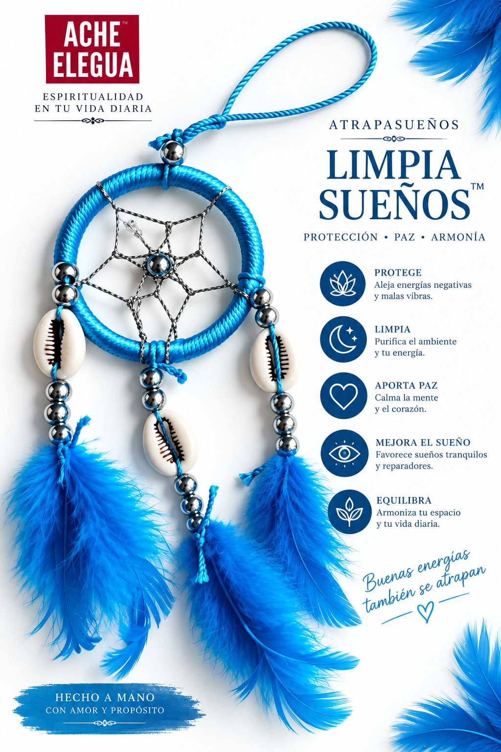 Small Baby Blue Dreamcatcher