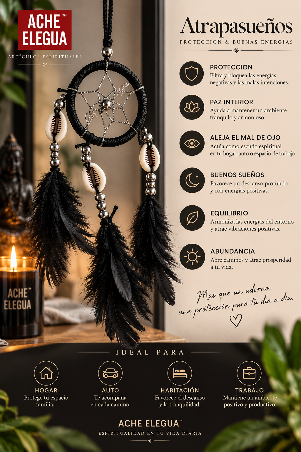 Small Black Dreamcatcher