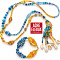 Set 2 Water-Yemaya and Ochun Eleke and Ide HandMade Necklace