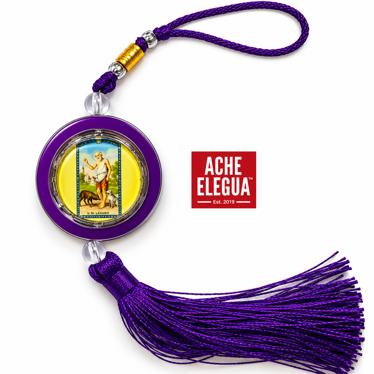 Saint Lazarus Protection Ornament Hanger for Peace Healing